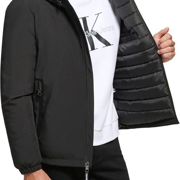 Calvin Klein Mens Hooded Windbreaker Jacket - XL - Picture 2 of 8